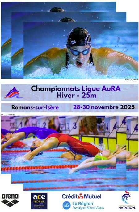 Championnats de Ligue AuRA Hiver - 25 m Romans sur Isère