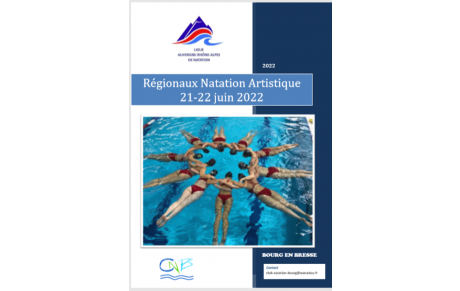 Championnats Régionaux Natation Artistique 21-22 juin 2022