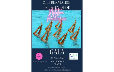 GALA NATATION ARTISTIQUE 23 JUIN 2023 20H30